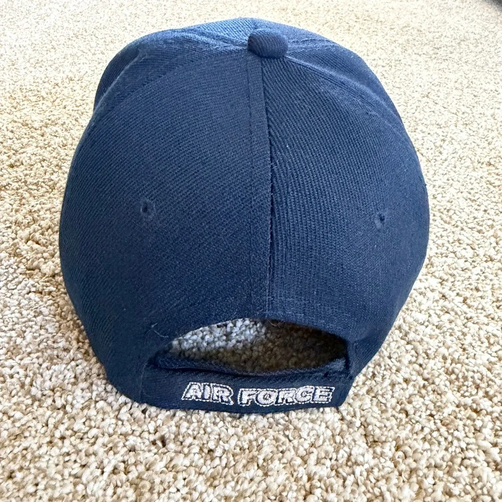 US Air Force Navy Blue Adjustable Baseball‎ Cap Hat Embroidered Wing Logo